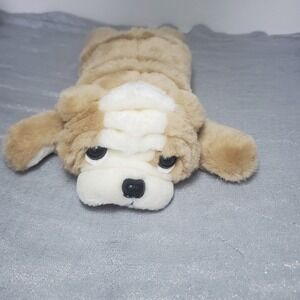 Vintage Ty Wrinkles‎ the Bulldog Plush 1995 Tan Cream Stuffed Animal Dog Toy